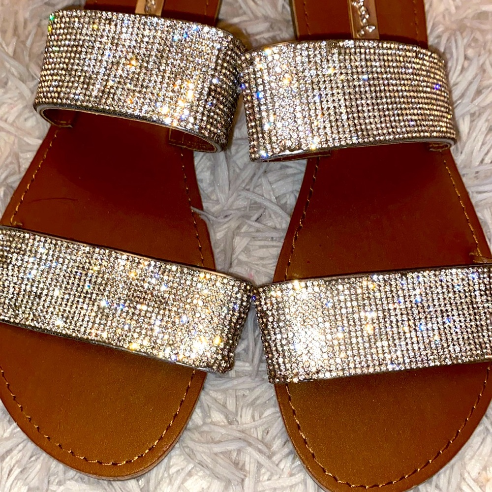 Qupid Studded Sandals - Picture 2 of 5